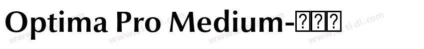 Optima Pro Medium字体转换